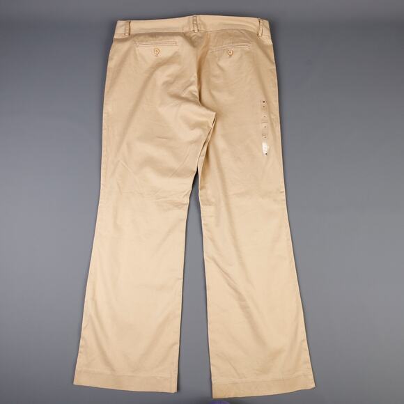 Tommy Hilfiger Womens 18 Flat Front Wide Leg Pants Chinos Causal Business Preppy - Picture 3 of 11